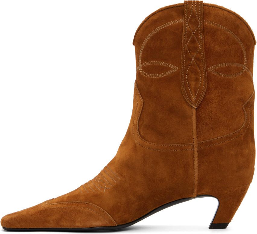 KHAITE Tan Dallas Boots - Picture 2