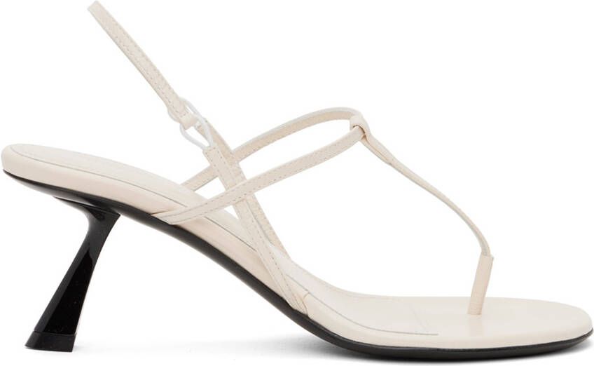 KHAITE Off-White 'The Linden' Heeled Sandals - Picture 4