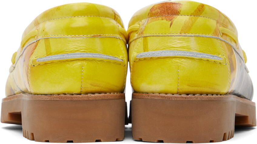 KidSuper Yellow Painted Lug Loafers