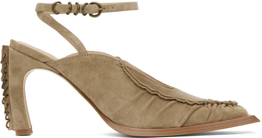 KNWLS Beige Hellz Mules - Picture 5