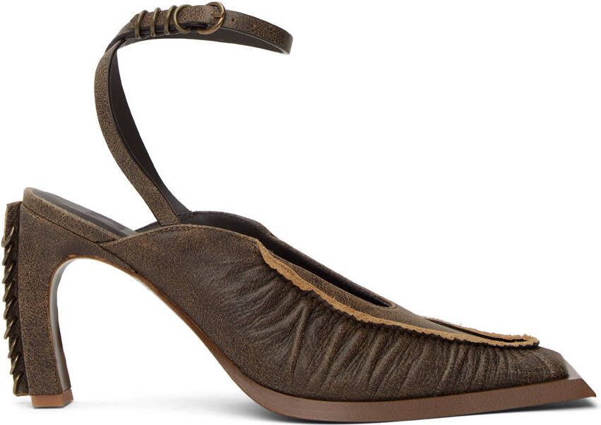 KNWLS Brown Hellz Mules - Picture 5