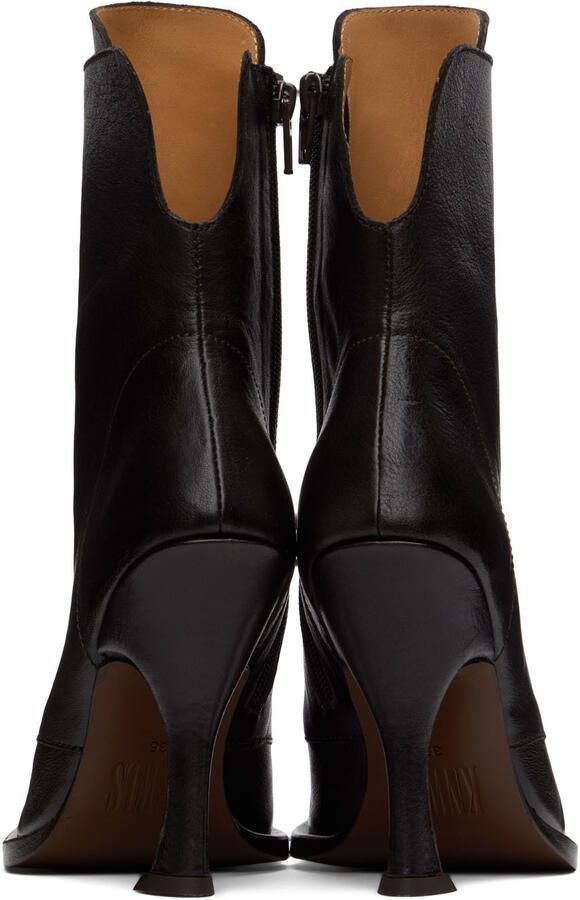 KNWLS Black Serpent Lace-Up Boots - Picture 3