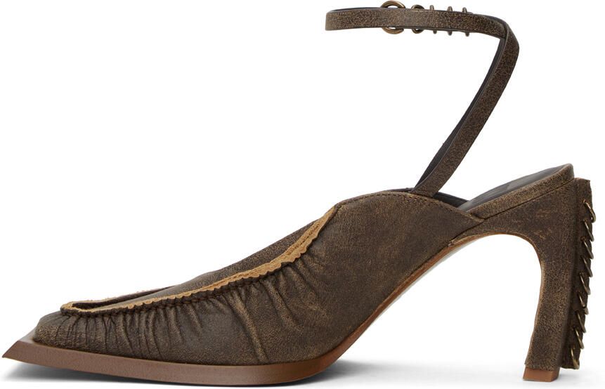 KNWLS Brown Hellz Mules - Picture 3