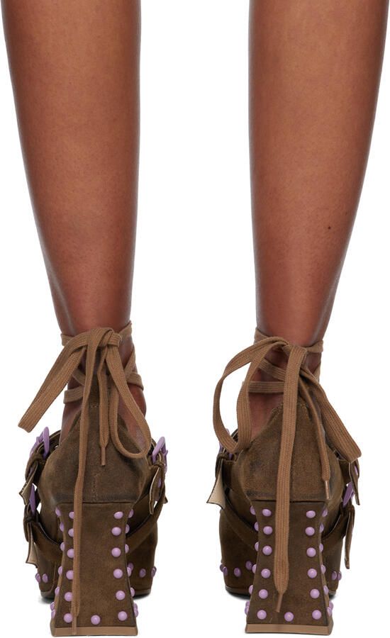 KNWLS Tan Precious Heels - Picture 2