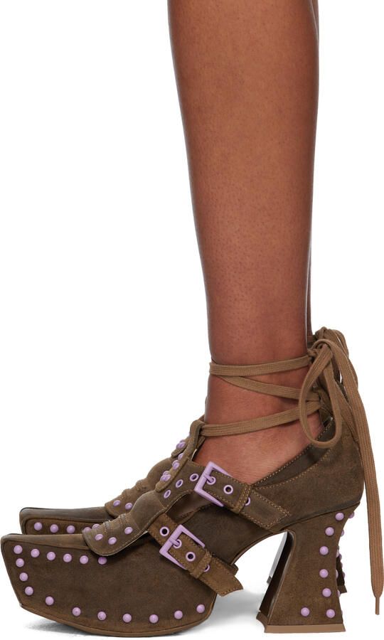 KNWLS Tan Precious Heels - Picture 3