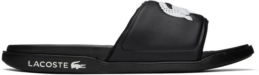 Lacoste Black Croco Dualiste Slides - Picture 3