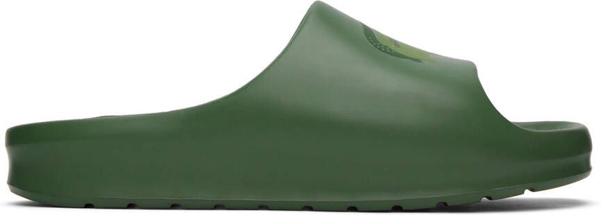 Lacoste Green Croco 2.0 Slides - Picture 5