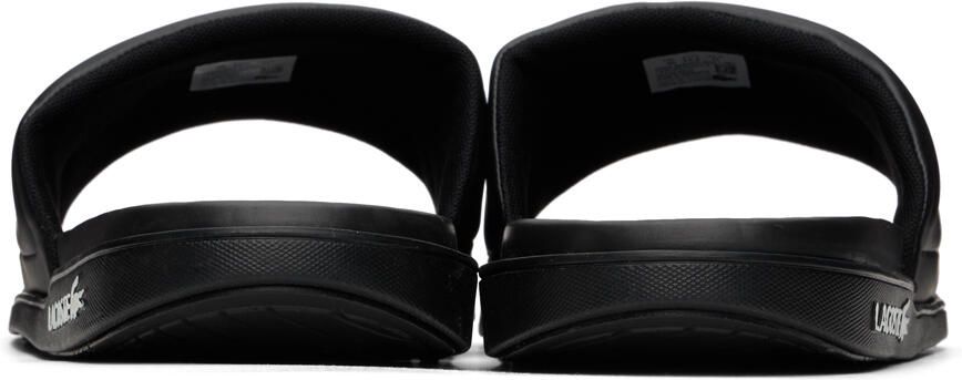 Lacoste Black Croco Dualiste Slides