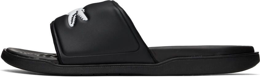 Lacoste Black Croco Dualiste Slides - Picture 4