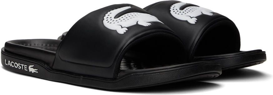 Lacoste Black Croco Dualiste Slides - Picture 2