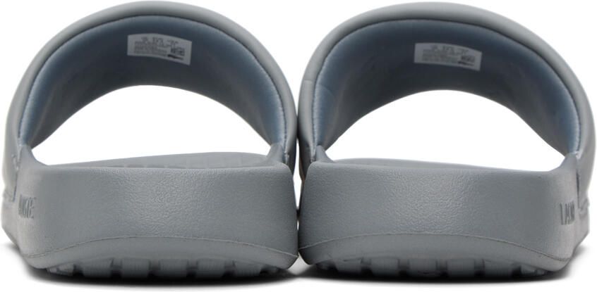 Lacoste Gray Croco Slides
