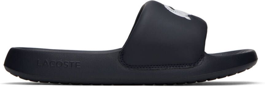 Lacoste Navy Croco 1.0 Slides