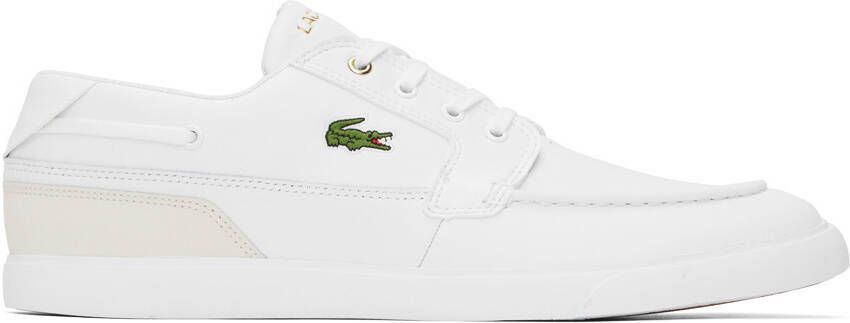 Lacoste White Bayliss Deck Sneakers - Picture 4