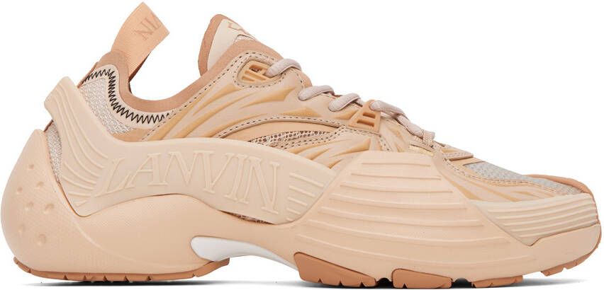 Lanvin Beige Flash-X Sneakers - Picture 5