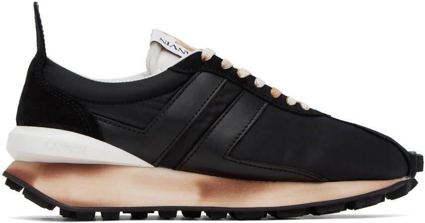 Lanvin Black Bumpr Sneakers - Picture 5