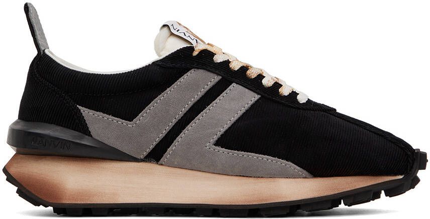 Lanvin Black Bumpr Sneakers - Picture 5