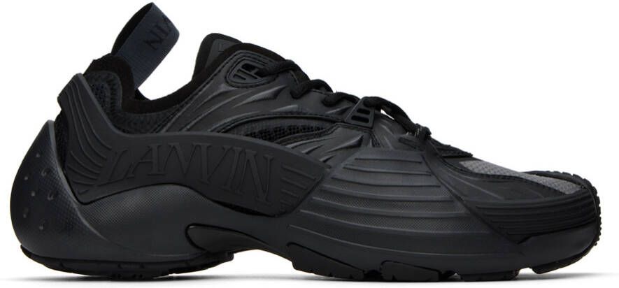 Lanvin Black Flash-X Sneakers - Picture 2