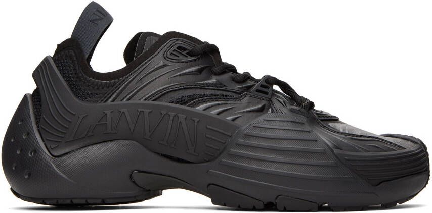 Lanvin Black Flash-X Sneakers - Picture 5