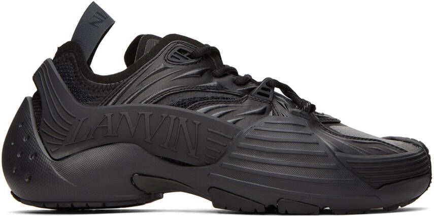 Lanvin Black Flash-X Sneakers - Picture 5