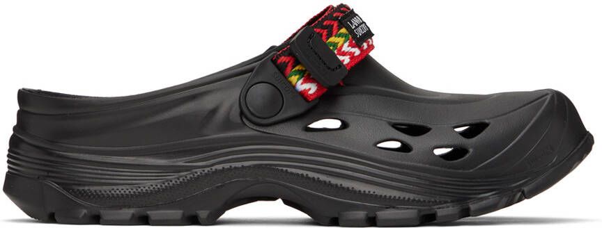 Lanvin Black Suicoke Edition Mok Curb Sandals