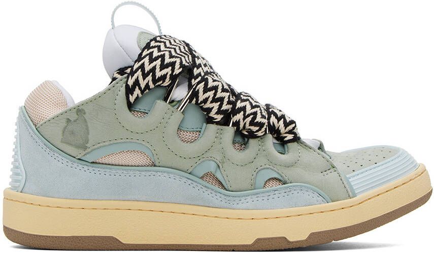 Lanvin Blue Curb Sneakers - Picture 5