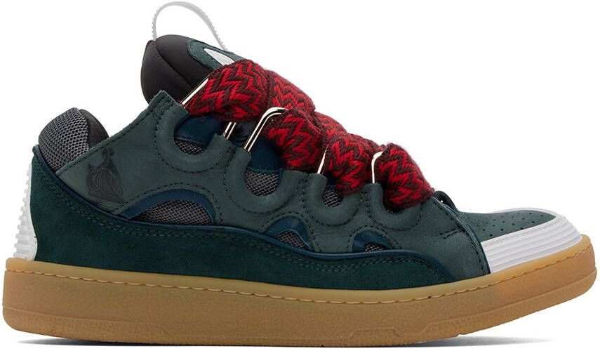 Lanvin Blue Curb Sneakers - Picture 5