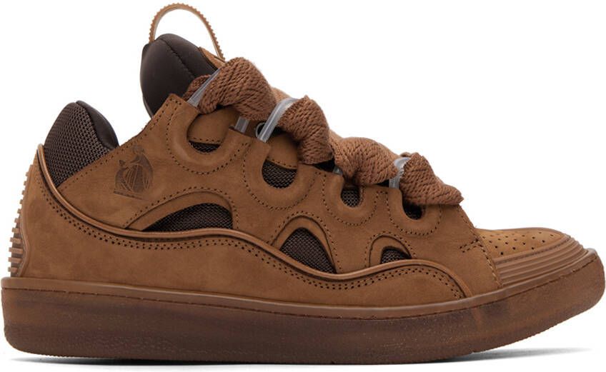 Lanvin Brown Curb Sneakers - Picture 4