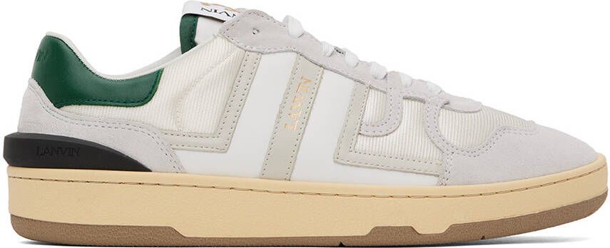 Lanvin Gray & Green Clay Sneakers - Picture 5