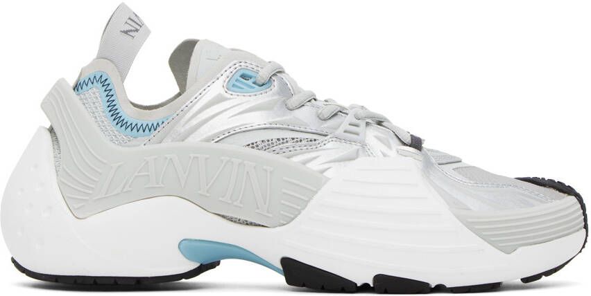 Lanvin Gray Flash-X Sneakers - Picture 5