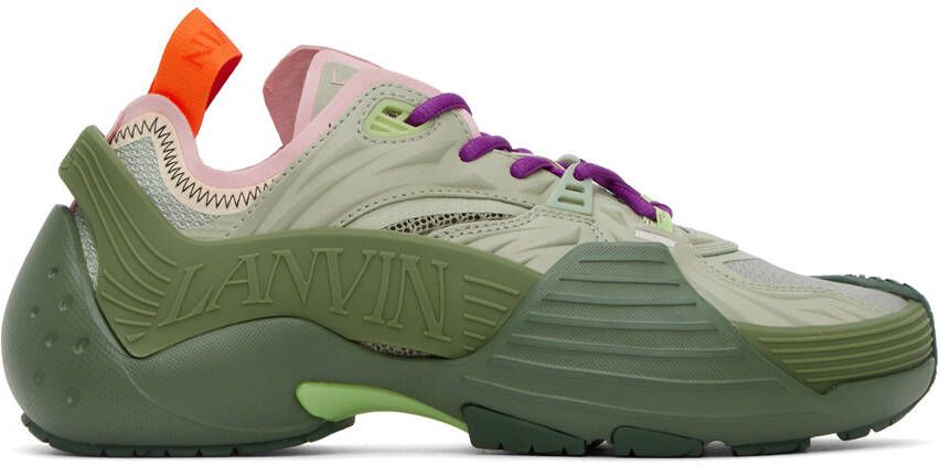 Lanvin Green Flash-X Sneakers - Picture 5