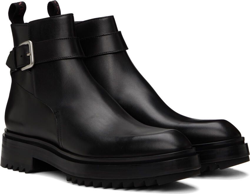 Lanvin Black Alto Boots - Picture 2