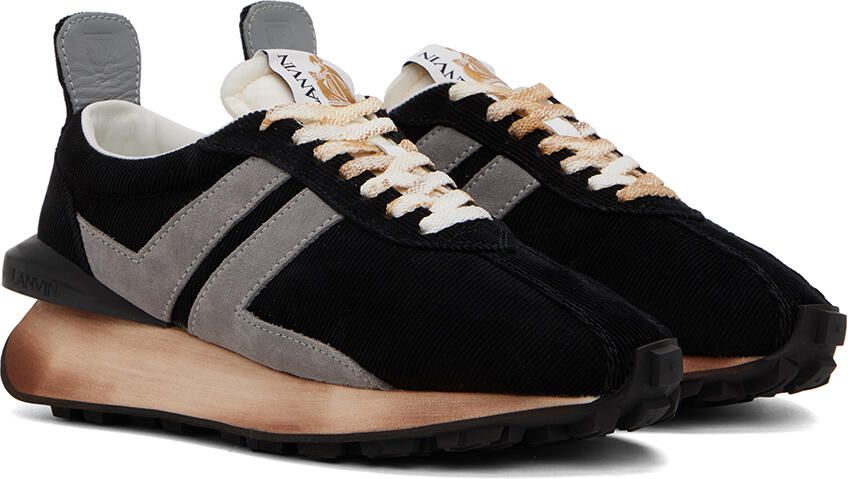 Lanvin Black Bumpr Sneakers - Picture 2