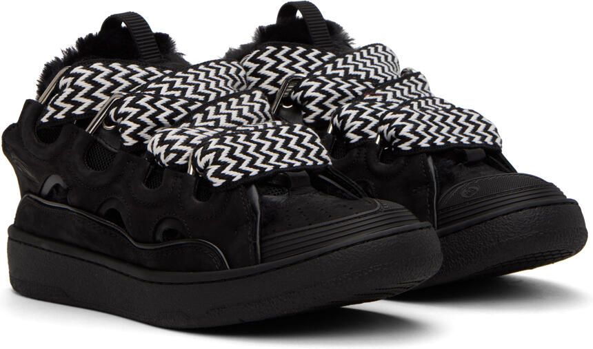 Lanvin Black Curb Slip-On Sneakers