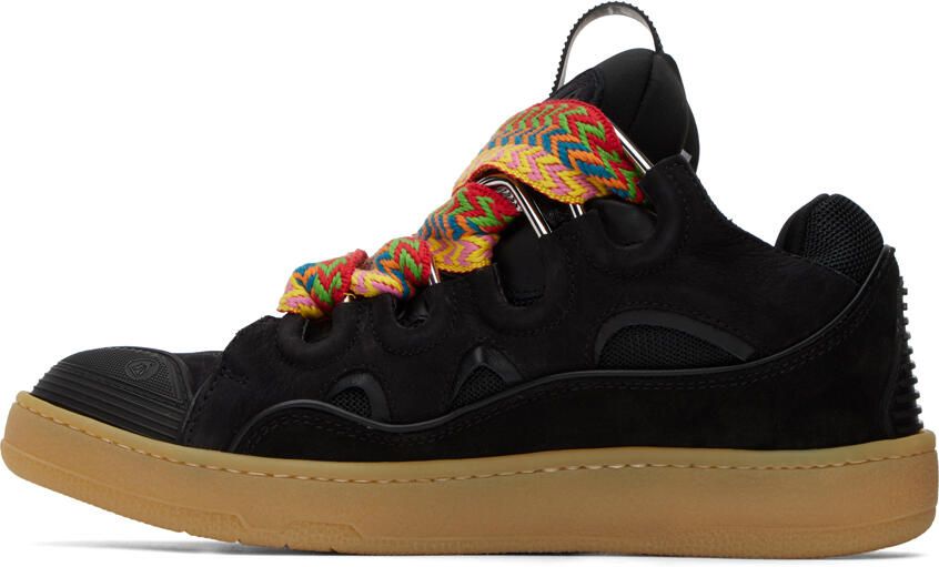 Lanvin Black Curb Sneakers - Picture 7