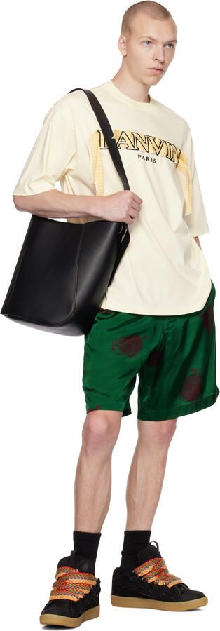 Lanvin Black Curb Sneakers - Picture 12