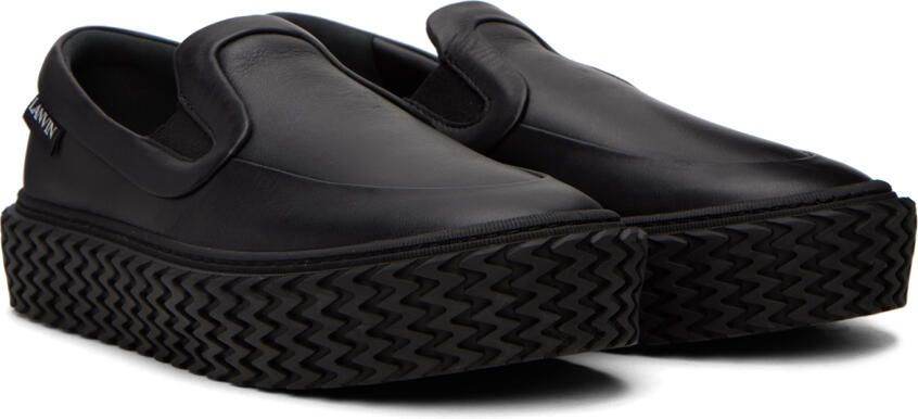 Lanvin Black Curbies Slip-On Sneakers - Picture 2