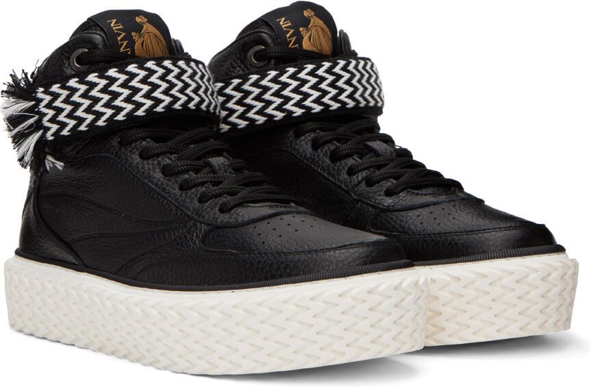 Lanvin Black Curbies Sneakers - Picture 2