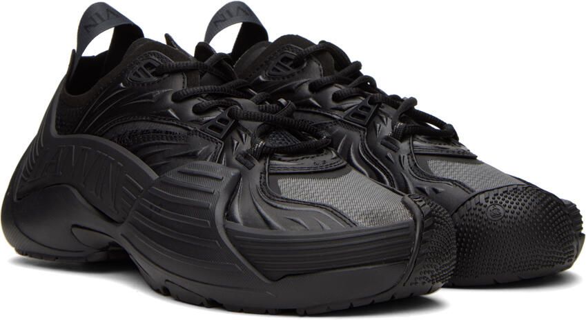 Lanvin Black Flash-X Sneakers - Picture 2
