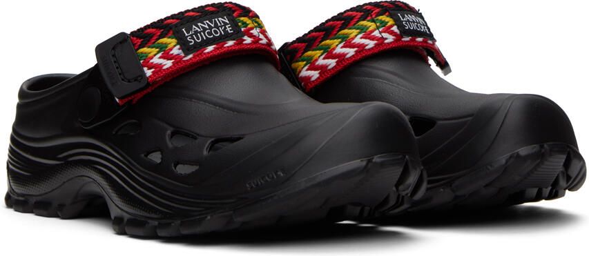 Lanvin Black Suicoke Edition Mok Curb Sandals