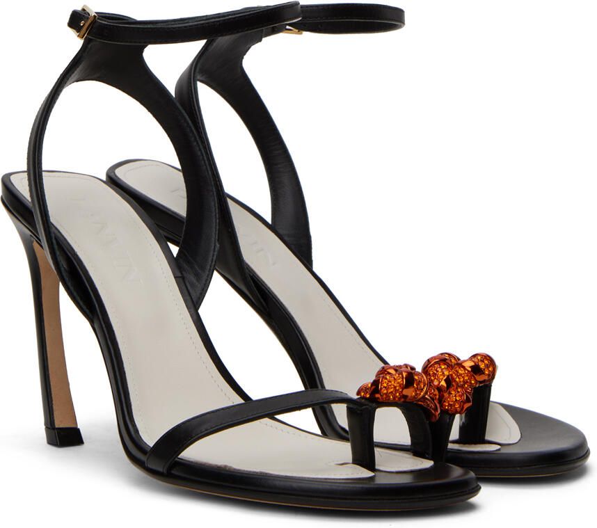 Lanvin Black Swing Melodie Heeled Sandals - Picture 2