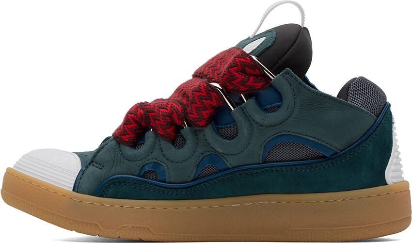 Lanvin Blue Curb Sneakers - Picture 3
