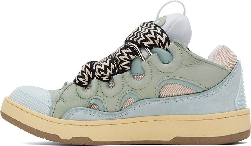 Lanvin Blue Curb Sneakers - Picture 3