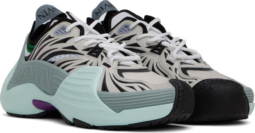 Lanvin Blue Flash-X Sneakers - Picture 2