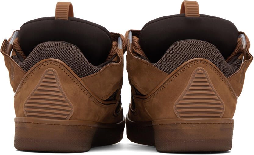 Lanvin Brown Curb Sneakers - Picture 3