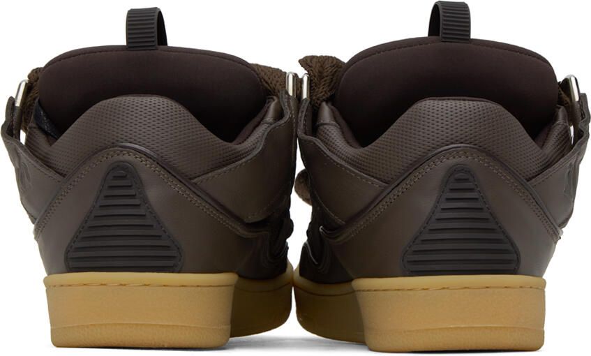 Lanvin Brown Curb Sneakers - Picture 3