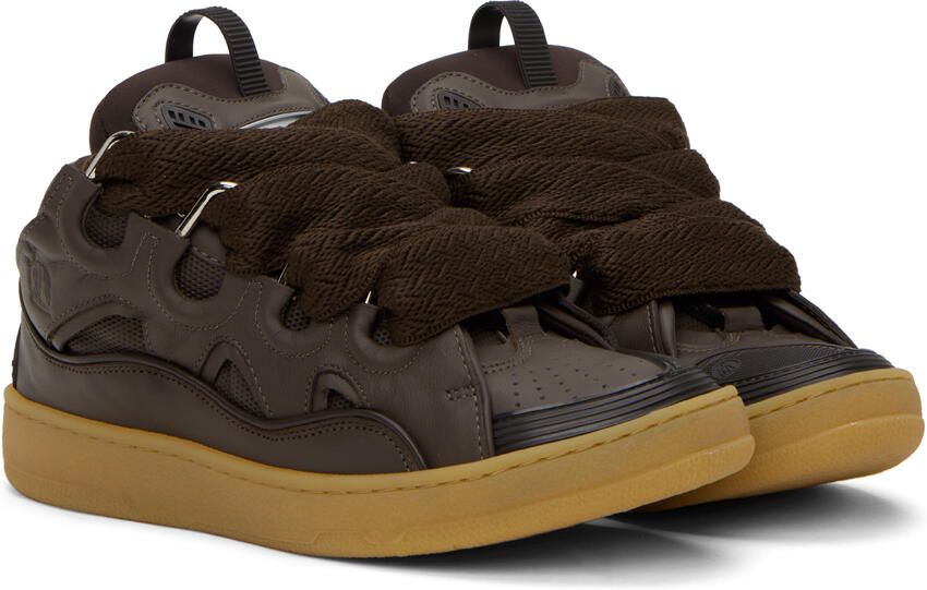 Lanvin Brown Curb Sneakers
