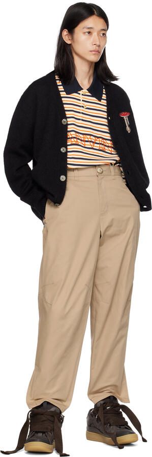 Lanvin Brown Curb Sneakers - Picture 4