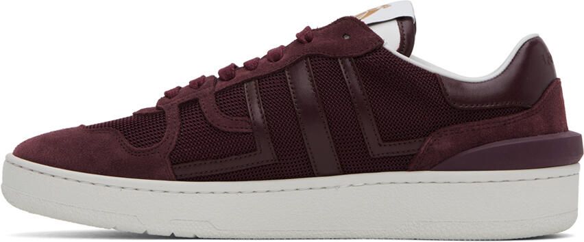 Lanvin Burgundy Clay Sneakers - Picture 3