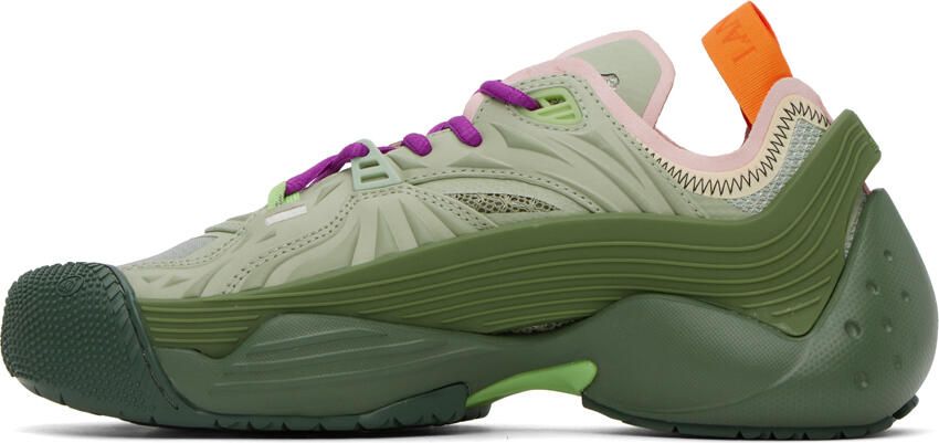 Lanvin Khaki Flash-X Sneakers - Picture 3