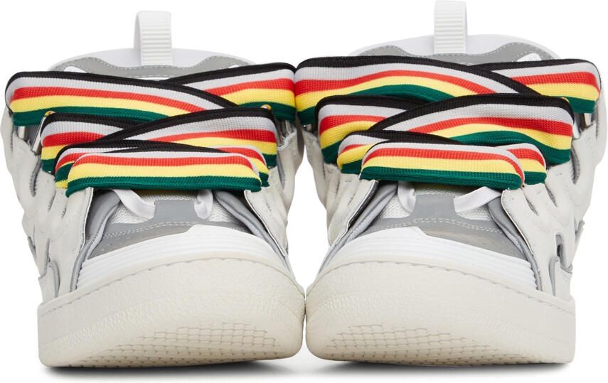 Lanvin Off-White & Grey Curb Sneakers - Picture 2